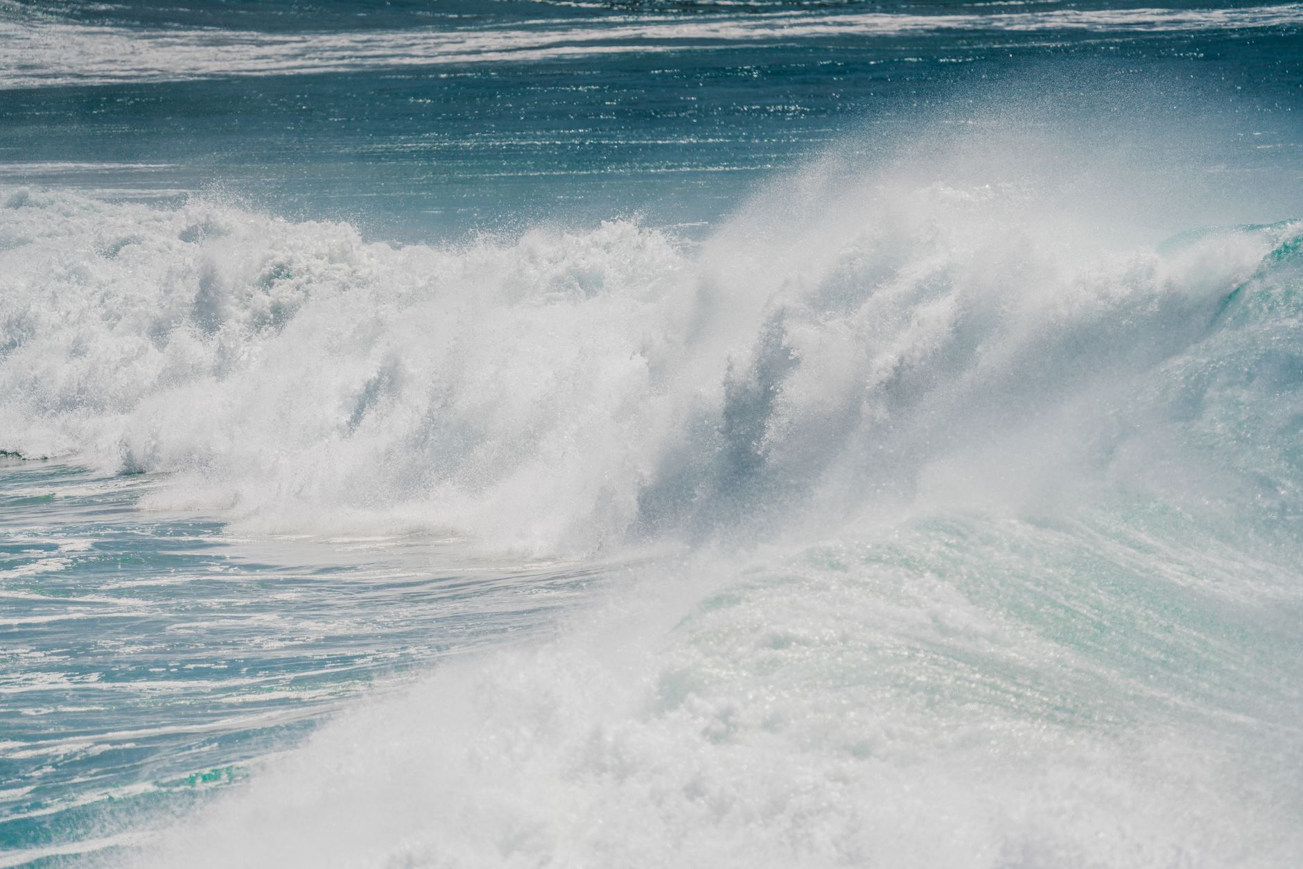 large waves in a sea